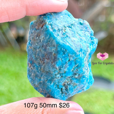 Blue Apatite Raw (Brazil) 107G 50Mm Crystals