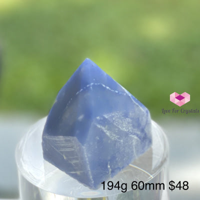 Blue Aventurine Quartz Cut Base (Brazil) 194G 60Mm Polished Stones