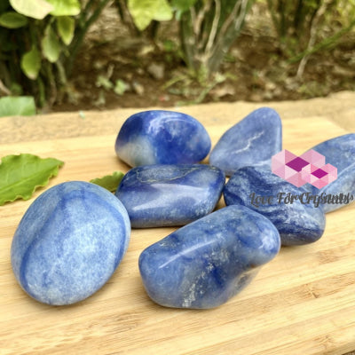 Blue Aventurine Quartz Tumbled (Brazil) Per Piece 30Mm Stones