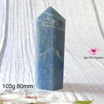 Blue Aventurine Tower Points (Brazil) 103G 80Mm Crystal Points