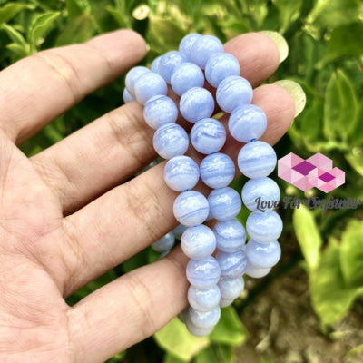 Blue Lace Agate 8Mm Bracelet Bracelets & Bangles