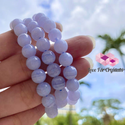 Blue Lace Agate 8Mm Bracelet Bracelets & Bangles