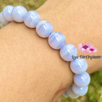 Blue Lace Agate 8Mm Bracelet Bracelets & Bangles