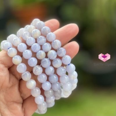 Blue Lace Agate 8Mm Bracelet Bracelets & Bangles