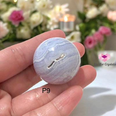 Blue Lace Agate Mini Sphere (20-30Mm) Aaa Grade Photo 9 Crystal Spheres