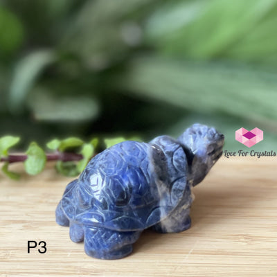 Blue Sodalite Carved Tortoise/turtle 65Mm Photo 3 Polished Stones