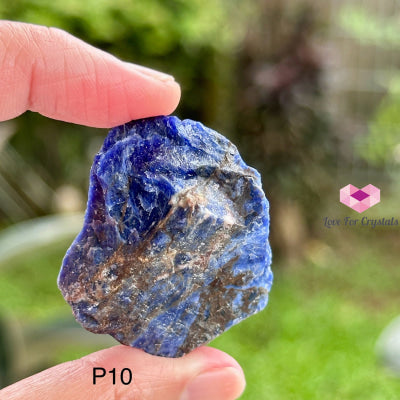 Blue Sodalite Raw (30-40Mm) Brazil Photo 10 Crystals