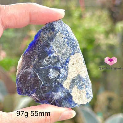 Blue Sodalite Raw Stones 97G 55Mm Crystals