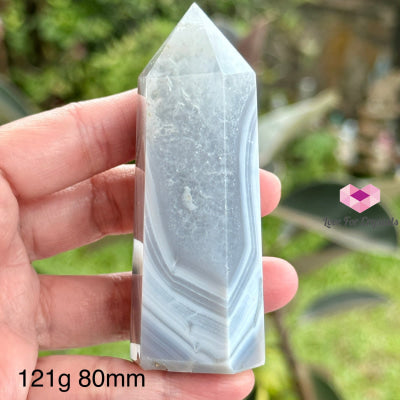 Brazil Agate Natural Tower Points 121G 80Mm Polished Crystals