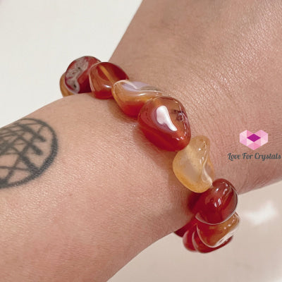 Carnelian Tumbled Bracelet (Brazil) Bracelets & Bangles