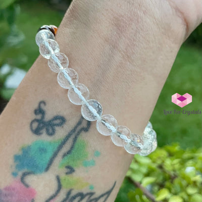 Chakra With Clear Quartz Faceted Bracelet Bracelets & Bangles