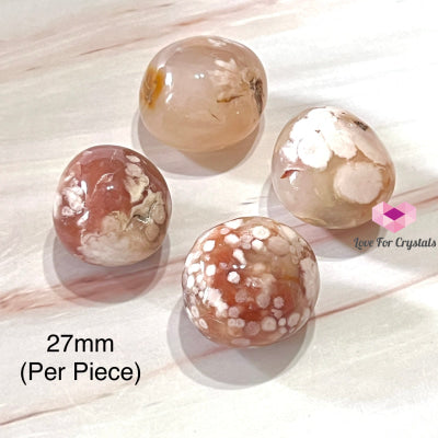 Cherry Blossom Sakura Pebble (Madagascar) 27Mm (Per Piece Random) Crystal Tumbled