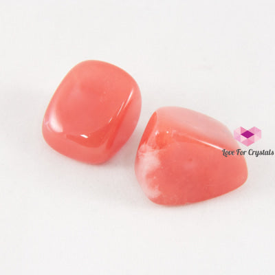 Cherry Quartz Tumbled (Pack Of 2) Man-Made Crystal Stones