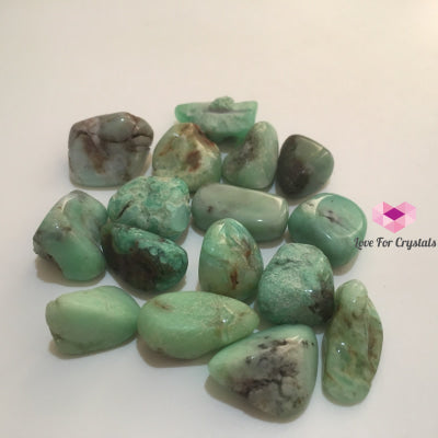 Chrysoprase Tumbled (Green) Per Piece (20-40Mm) Stones