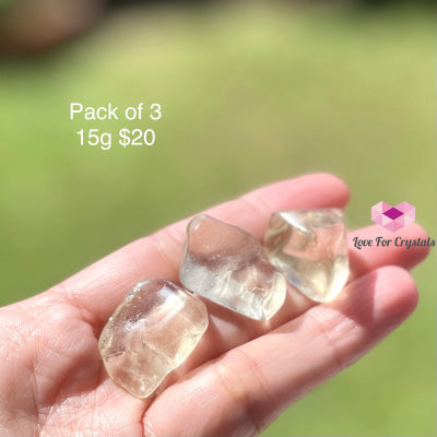 Citrine Natural Tumbled (Freeform) Brazil Pack Of 3 (15G) 10-20Mm Stones