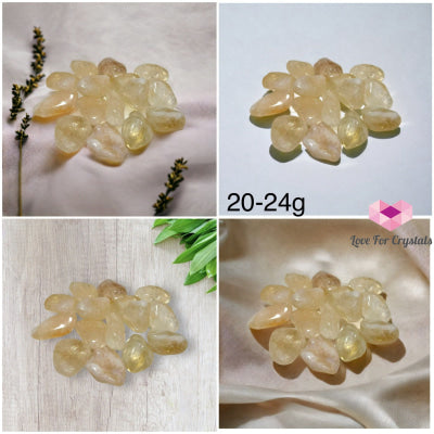 Citrine Pebbles Tumbled Stones (Brazil) 20-24Gms (30Mm To 40Mm)