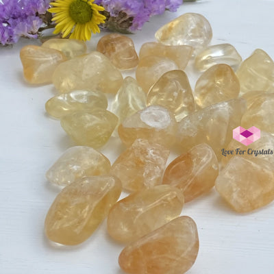 Citrine Tumbled (Brazil) Aaa (Per Pack) Stones