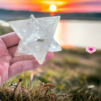 Clear Quartz Crystal Merkaba (Brazil) 9Cm Polished Stones