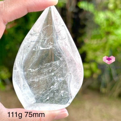 Clear Quartz Flames (Brazil) 111G 75Mm Polished Crystals