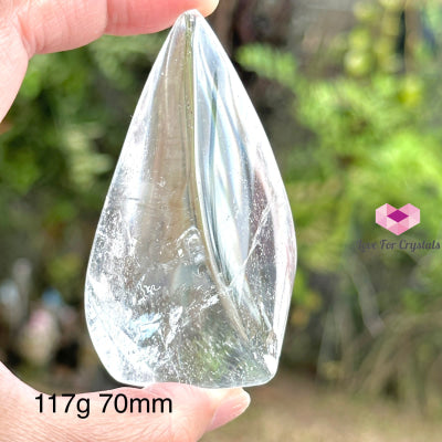 Clear Quartz Flames (Brazil) 117G 70Mm Polished Crystals