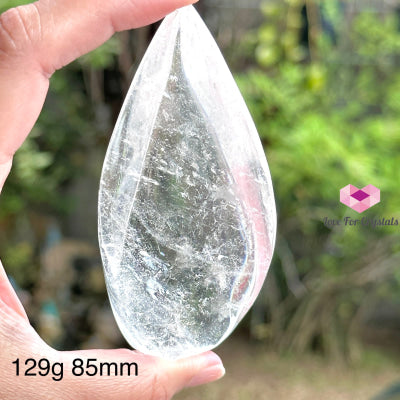 Clear Quartz Flames (Brazil) 129G 85Mm Polished Crystals