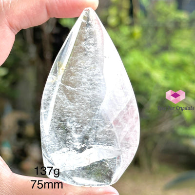 Clear Quartz Flames (Brazil) 137G 75Mm Polished Crystals