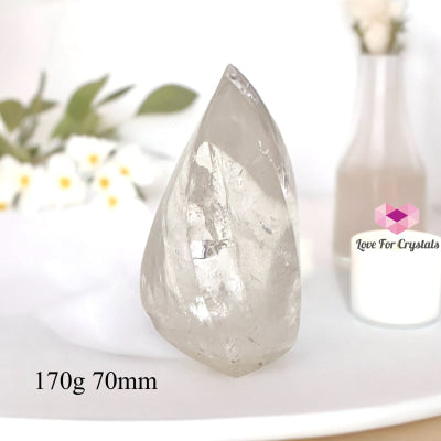 Clear Quartz Flames (Brazil) 170G 70Mm (Aaa Grade) Polished Crystals