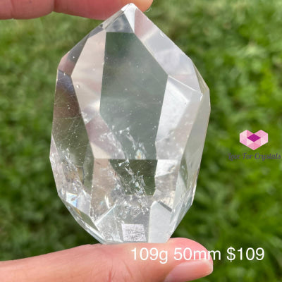 Clear Quartz Polished Points Aaaa (Brazil) 109G 50Mm