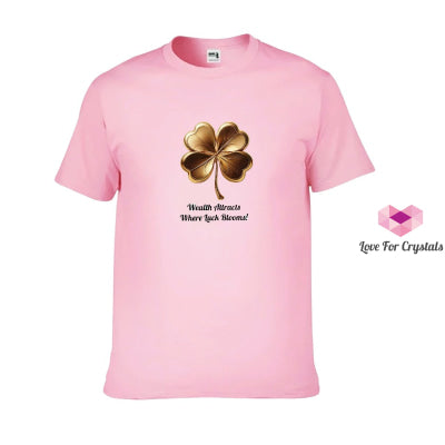 Clover Blessings (Shirts Of Fortune) By Fort M Treasures Pink S