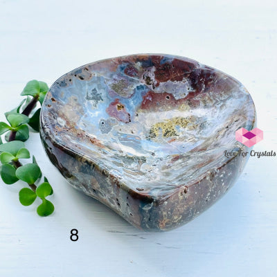 Crystal Hand-Carved Bowls Photo 8 Moss Agate/ Red Jasper Carving Crystal