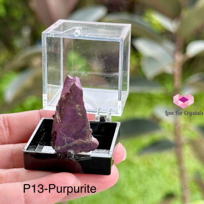 Crystal Mineral Specimen In A Box (35Mm Box) Photo 13- Purpurite Raw Crystals