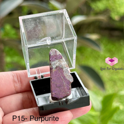 Crystal Mineral Specimen In A Box (35Mm Box) Photo 15- Purpurite Raw Crystals