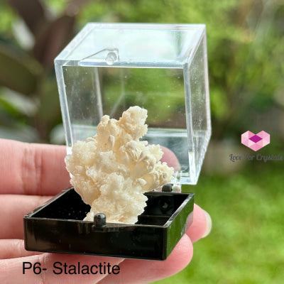 Crystal Mineral Specimen In A Box (35Mm Box) Photo 6- Stalactite Raw Crystals