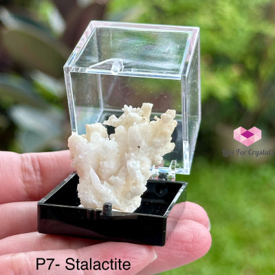 Crystal Mineral Specimen In A Box (35Mm Box) Photo 7- Stalactite Raw Crystals