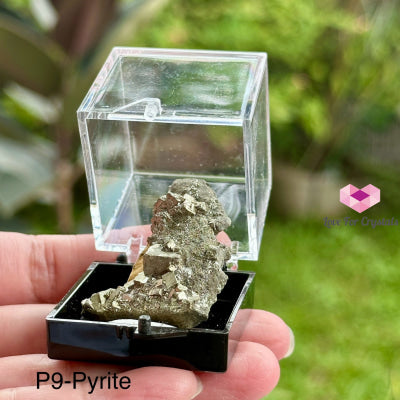 Crystal Mineral Specimen In A Box (35Mm Box) Photo 9- Pyrite Raw Crystals