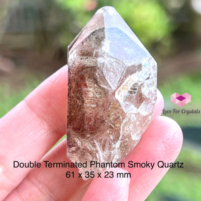 Double Terminated Smoky Quartz Phantom (South Africa) Collectors 61 X 35 23 Mm Raw Crystal