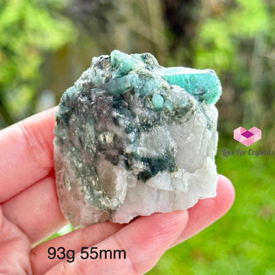 Emerald Raw Matrix (Brazil) Aaa Grade Rare And Collectors 93G 55Mm Crystal