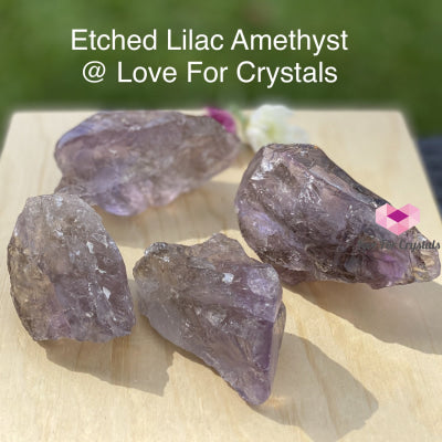 Etched Lilac Amethyst (Rare) Brazil Raw Stones