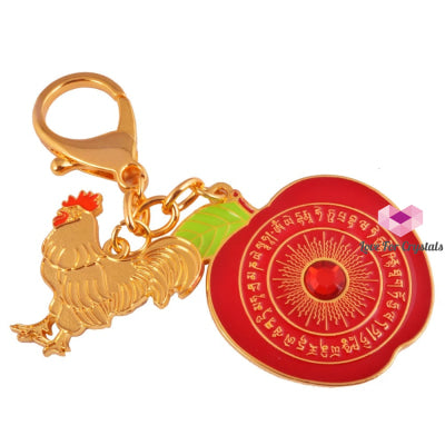 Feng Shui - Anti Conflict With Rooster Amulet Keychain