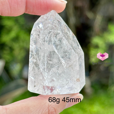 Fire And Ice Rainbow Quartz Tower (Brazil) 68G 45Mm Polished Stones