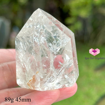 Fire And Ice Rainbow Quartz Tower (Brazil) 89G 45Mm Polished Stones