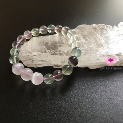 Flow In Life Bracelet (Rainbow Fluorite & Selenite) Bracelets Bangles