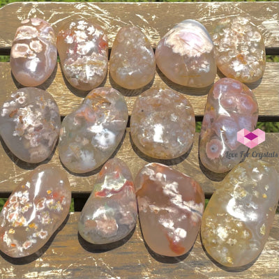 Flower Agate (Sakura) Gallet Stones (Madagascar) Polished