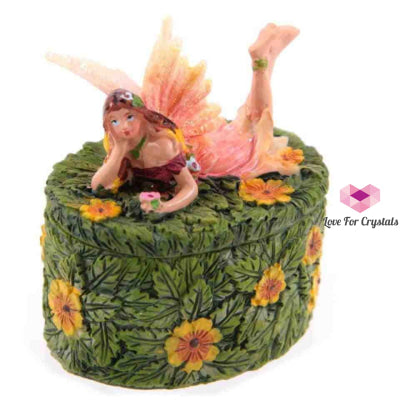 Flower Fairy Oval Trinket Box