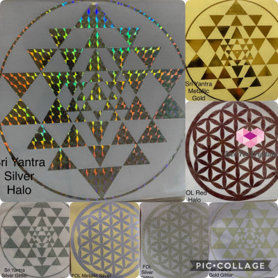 Flower Of Life/ Sri Yantra Vinyl Sticker 14.5Cm Metaphysical Tool