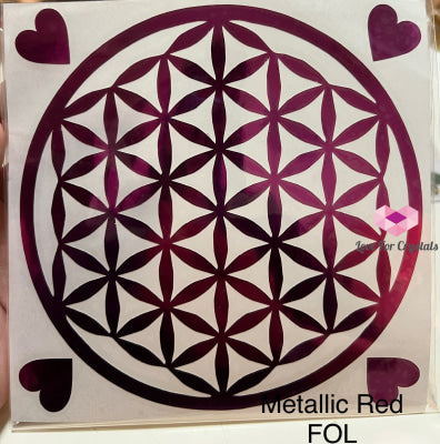 Flower Of Life/ Sri Yantra Vinyl Sticker 14.5Cm Metaphysical Tool