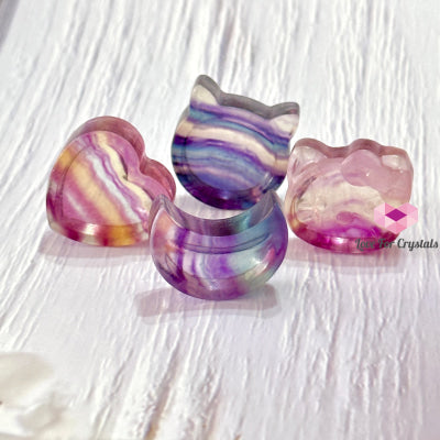 Fluorite 26Mm Mini Bowl (Assorted) Carved Crystals