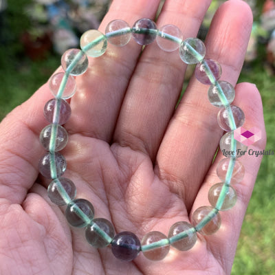 Fluorite 8Mm Bracelet (Gemstone Energy) Banners & Stickers