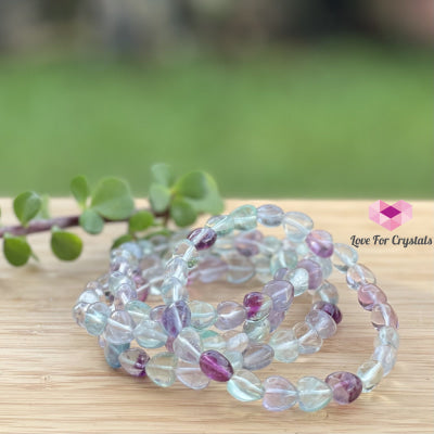 Fluorite Hearts Bracelet (8Mm) Banners & Stickers