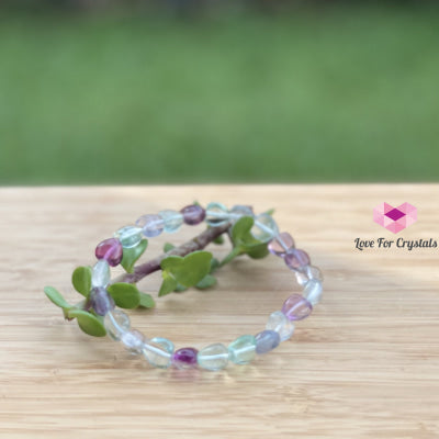 Fluorite Hearts Bracelet (8Mm) Banners & Stickers